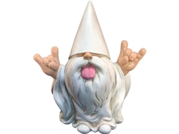 Boneco gnome de jardim 25cm, resina, à prova d'água, exclusivo | S/MARCA