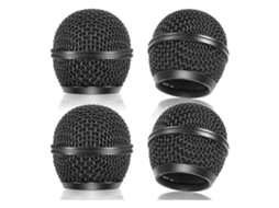 Conjunto De 4 Grades De Substituição Para Microfone, Grade De Malha Para Microfone Sem Fio Sm58 E Microfones Com Fio. Aquaforge