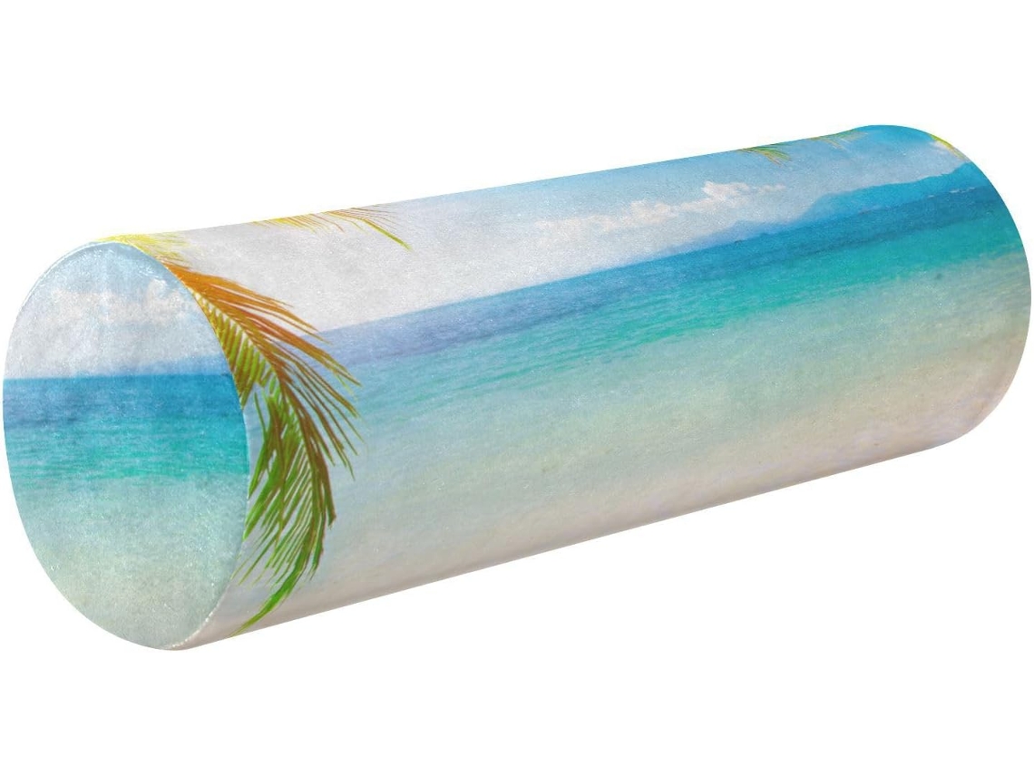 Conjunto de 2 Almofadas Cilíndricas Ideal para Viagens, Casa e Escritório