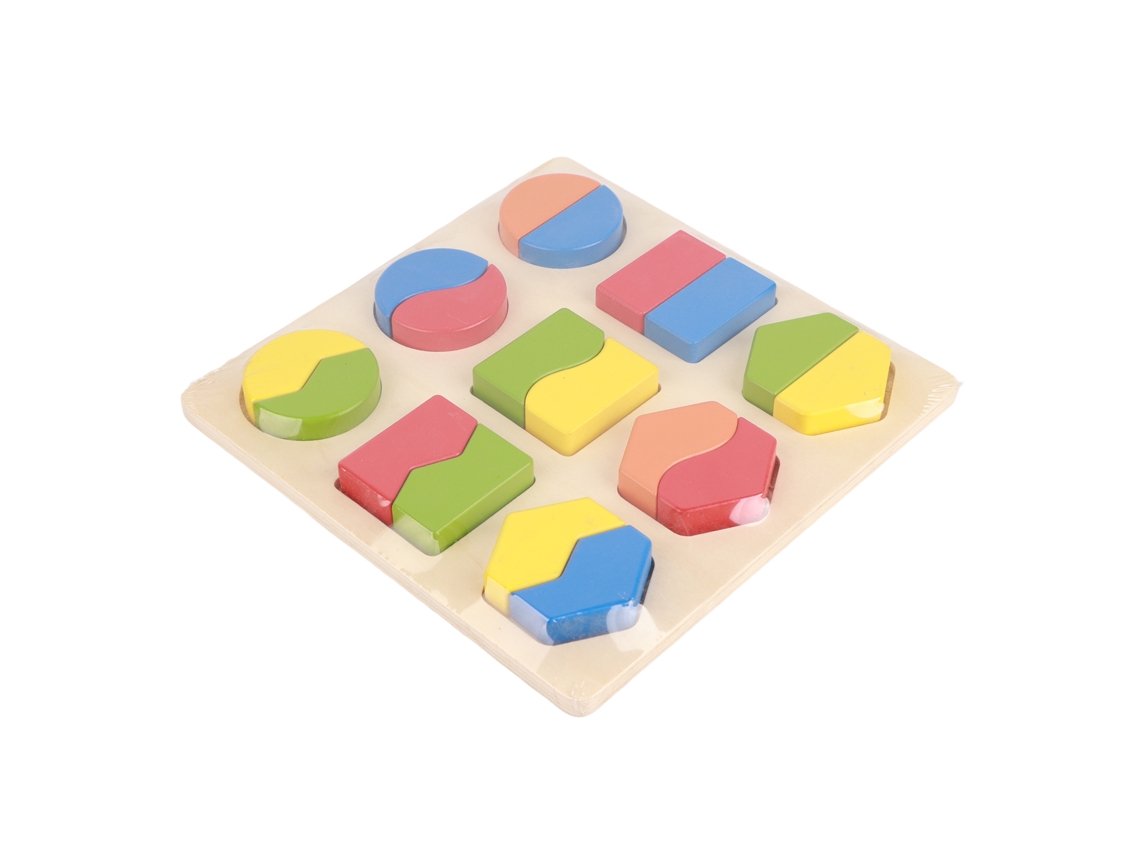 Brinquedo Educativo De Madeira Placa De Formas Geométricas Para Bebês E Crianças Pré-escolares
