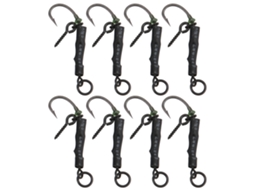 Kit Anzol Ronnie Rigs Pesca Carpa 8 Barbed