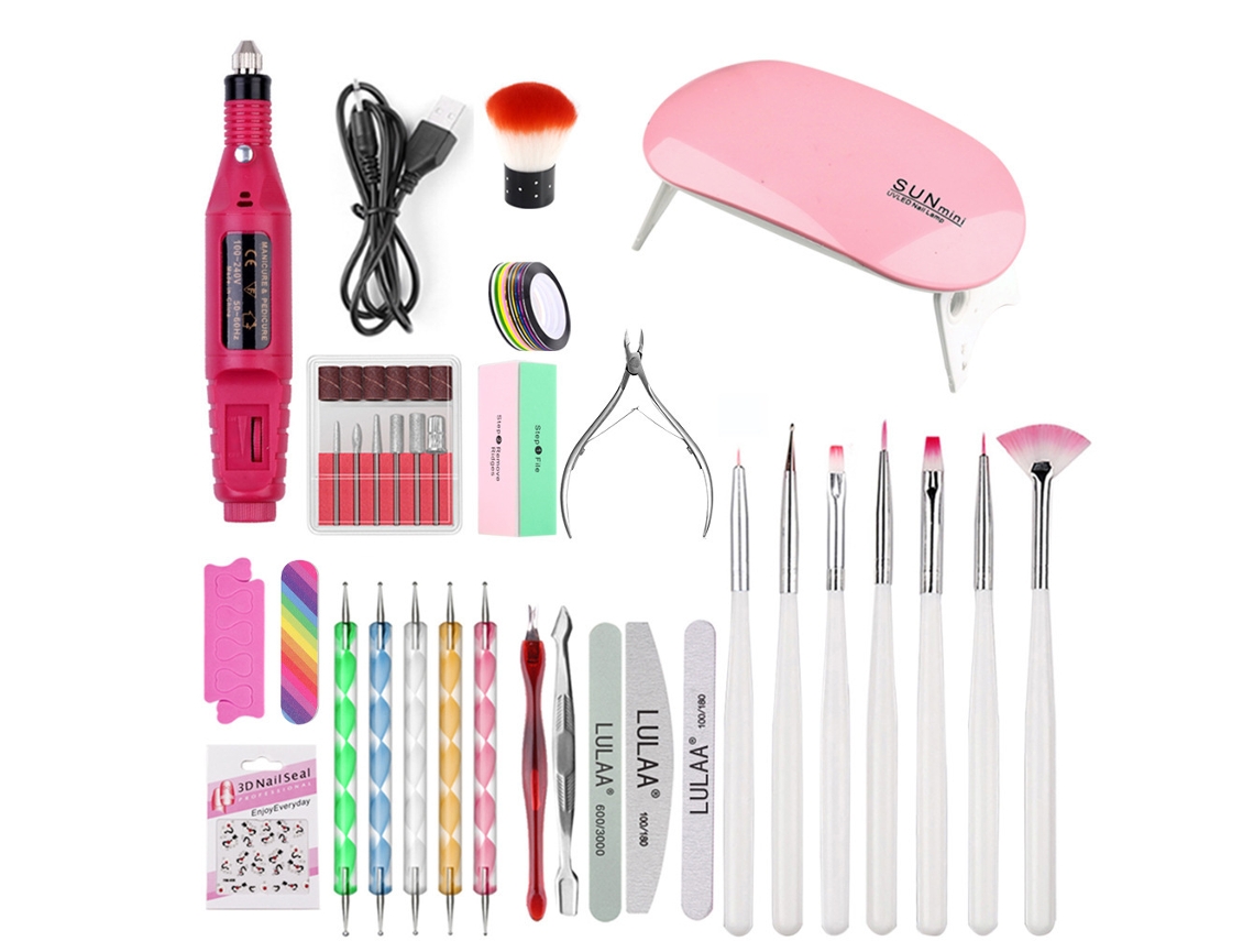 Conjunto De Ferramentas De Manicure Com Secador E Lixadeira Cuich