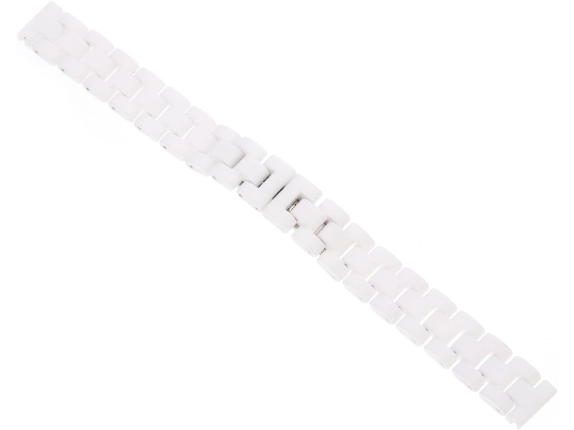Conjunto De 2 Pulseiras De Cerâmica Branca Para Relógio Masculino E Feminino.
