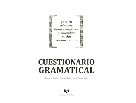 Livro Cuestionario Gramatical: Genero,Numero,Determinativos,Pronombre, Verbo, Concordancia de VVAA (Espanhol)