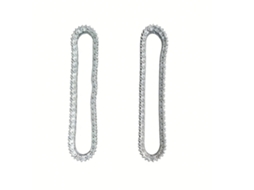 Tapetes de Liga de Zinco Originais para Escavadora Rc Yi Gong 970 520 Prata MDUG (1 Par)