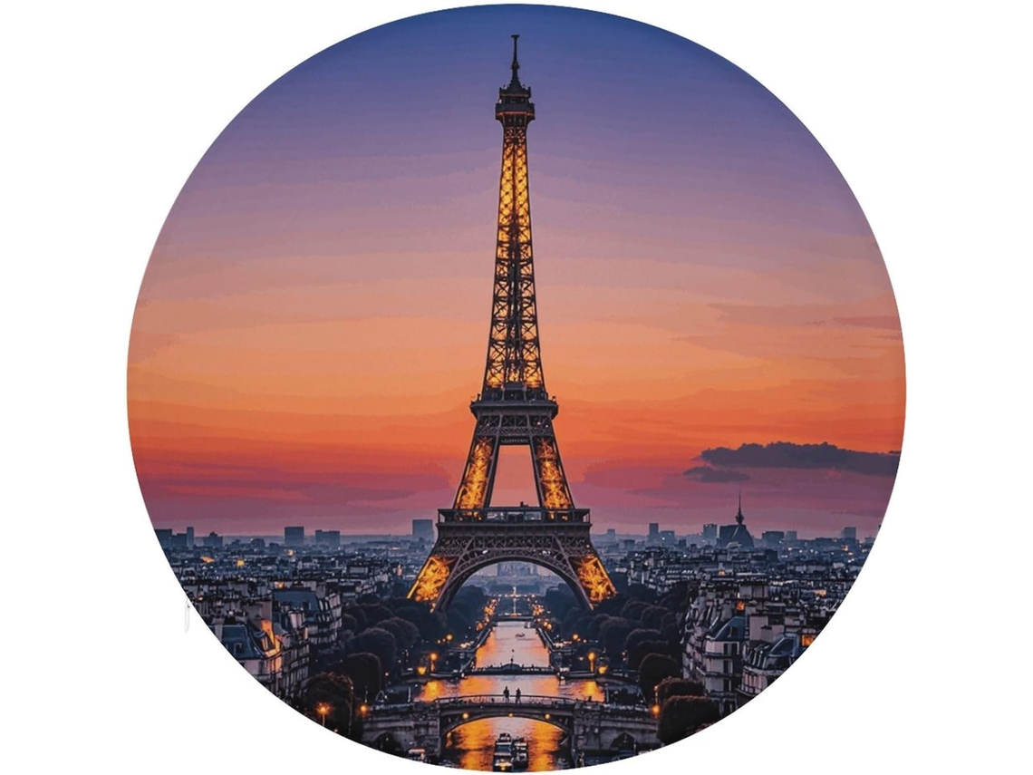 Almofadas Românticas Com Estampa Da Torre Eiffel, Feitas De Algodão Com Memória, Para Cadeira De Jantar, Almofada Grossa