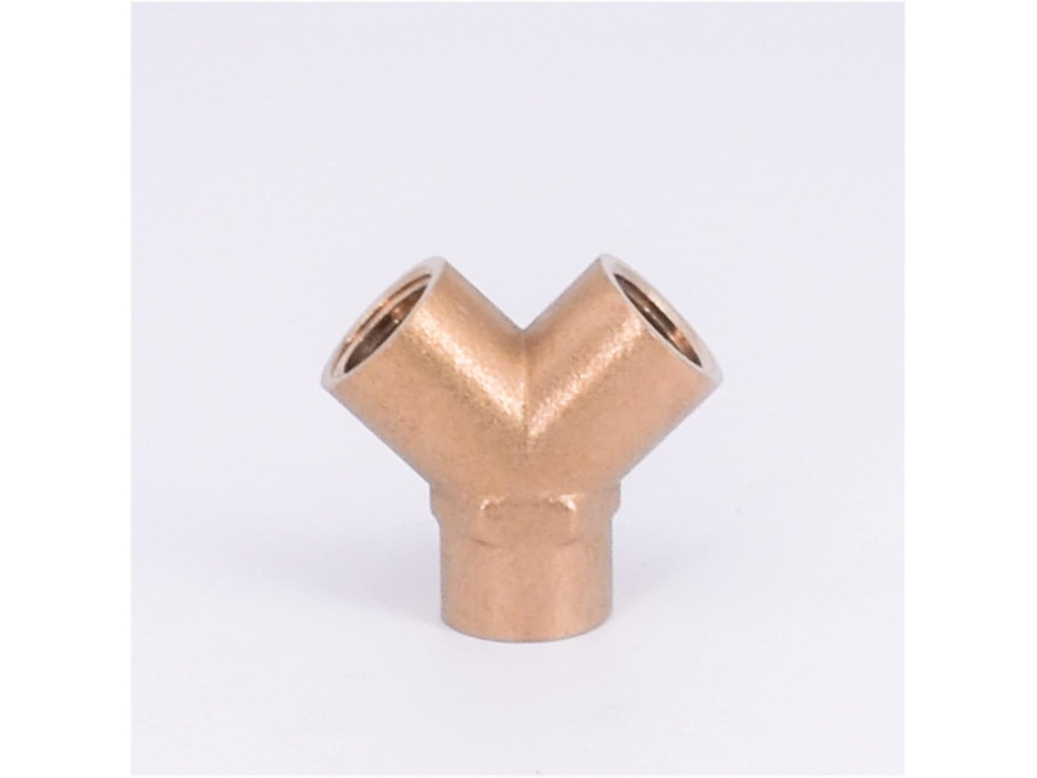 Adaptador para Conector de Jardim, Distribuidor Latão em Forma Y, Dn8 1/4" Bsp 1 Via, Fêmea Permite a Conexão