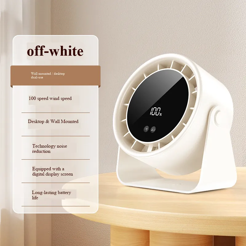 Ventilador de Mesa e Parede para Casa Versão com Cabo Branco AOZORZ