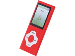 Leitor de MP3/MP4 de 128 GB, tela de 1 polegada, gravador portátil colorido de 128 GB, som HiFi de 1,8 polegadas, com chamadas de voz (vermelho)