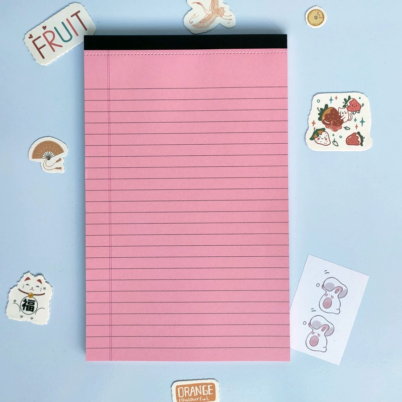 Blocos De Notas Pautados, 50 Folhas Por Bloco, Pacote Com 12, 12,7 Cm X 20,3 Cm, Rosa Brilvibera