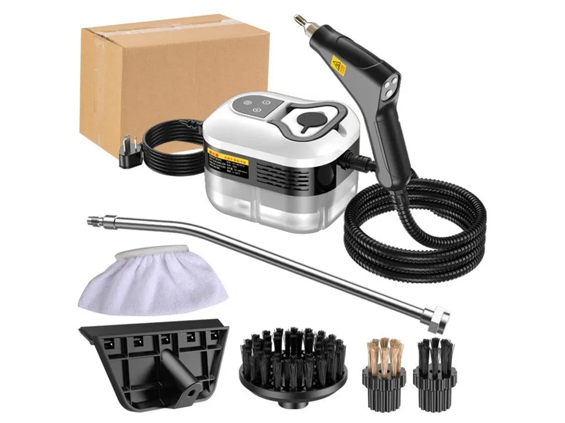Limpa-vapor Portátil 1200ml 1500w 3bar Pressão 15s Aquecimento 6 Níveis Vapor Para Cozinha Casa Carro Com Múltiplos Acessórios 105°c