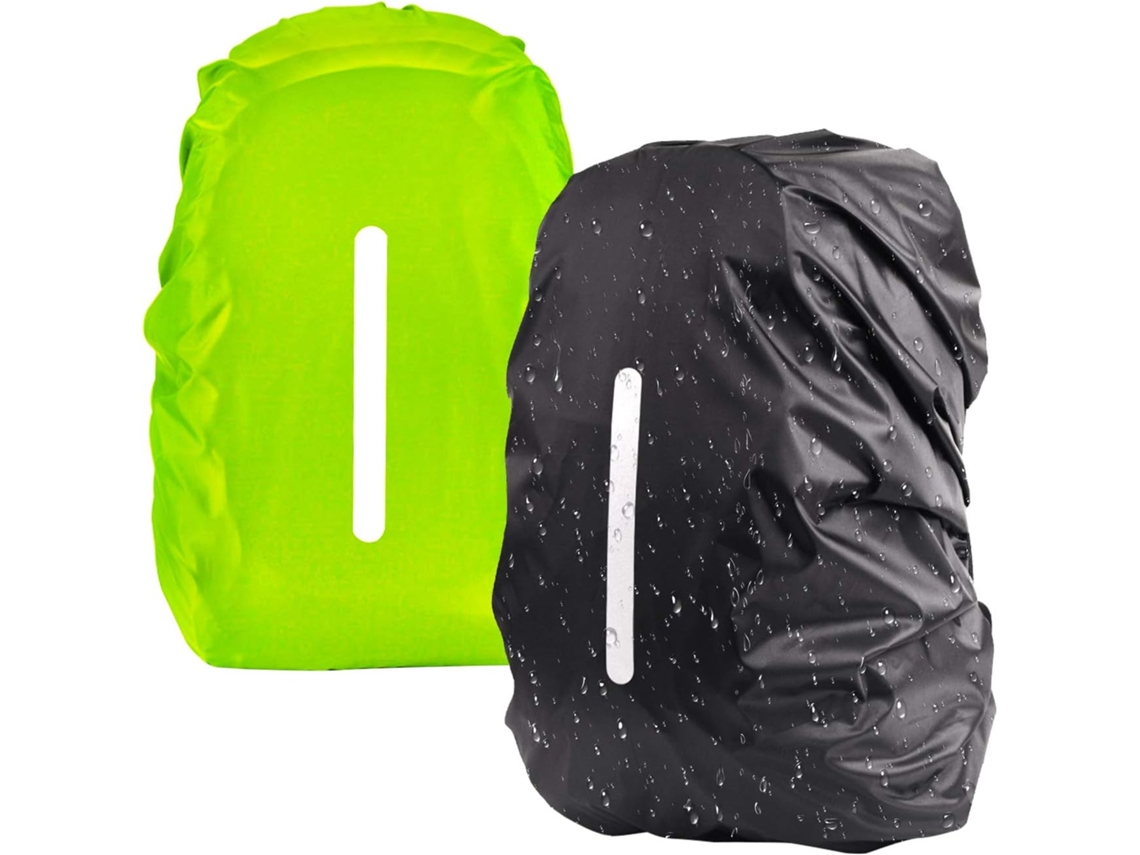 Kit com 2 capas de chuva para mochila escolar BRILVIBERA