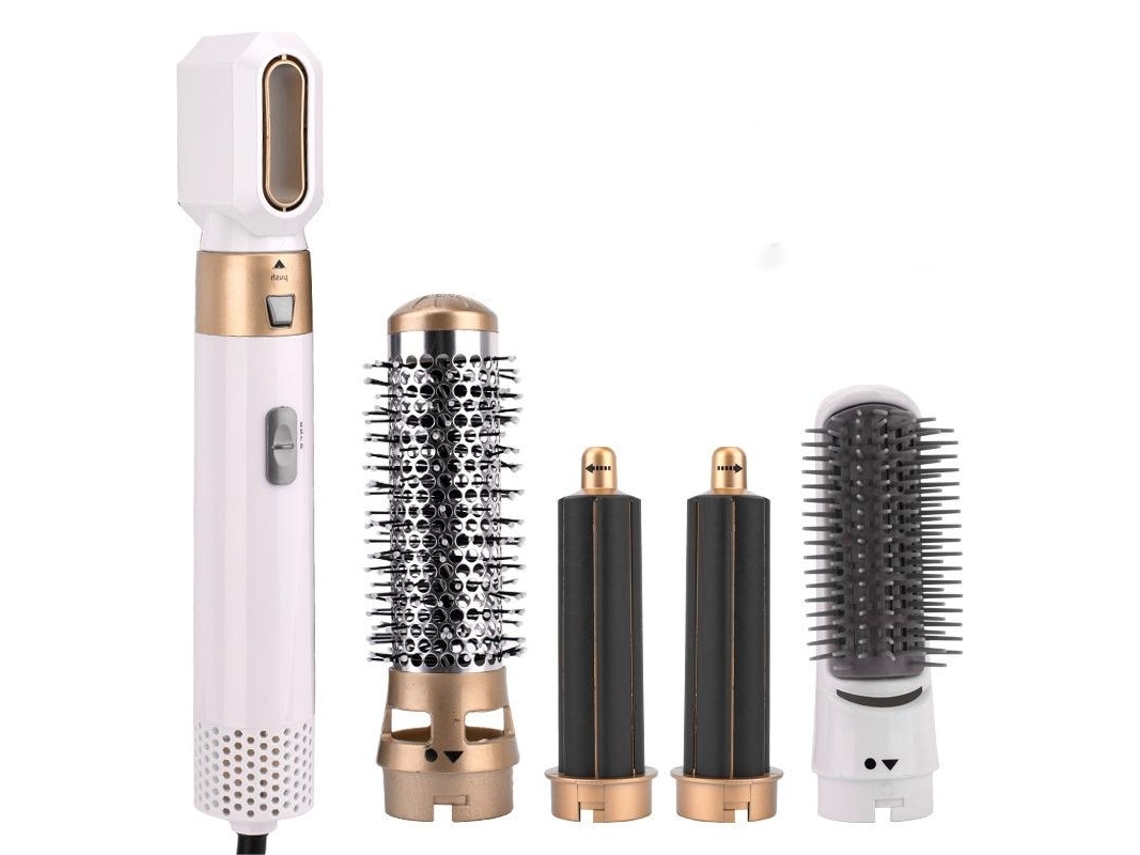 Modelador De Cabelo 5 In 1 Curling Iron Curling Iron Set With Curling Brush S-jfq06*