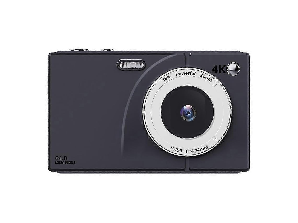Câmara Digital 4k Ccd 64mp Com Wi-fi, Zoom 16x, Ecrã De 2,8 Polegadas E Cartão De 64gb, Preta