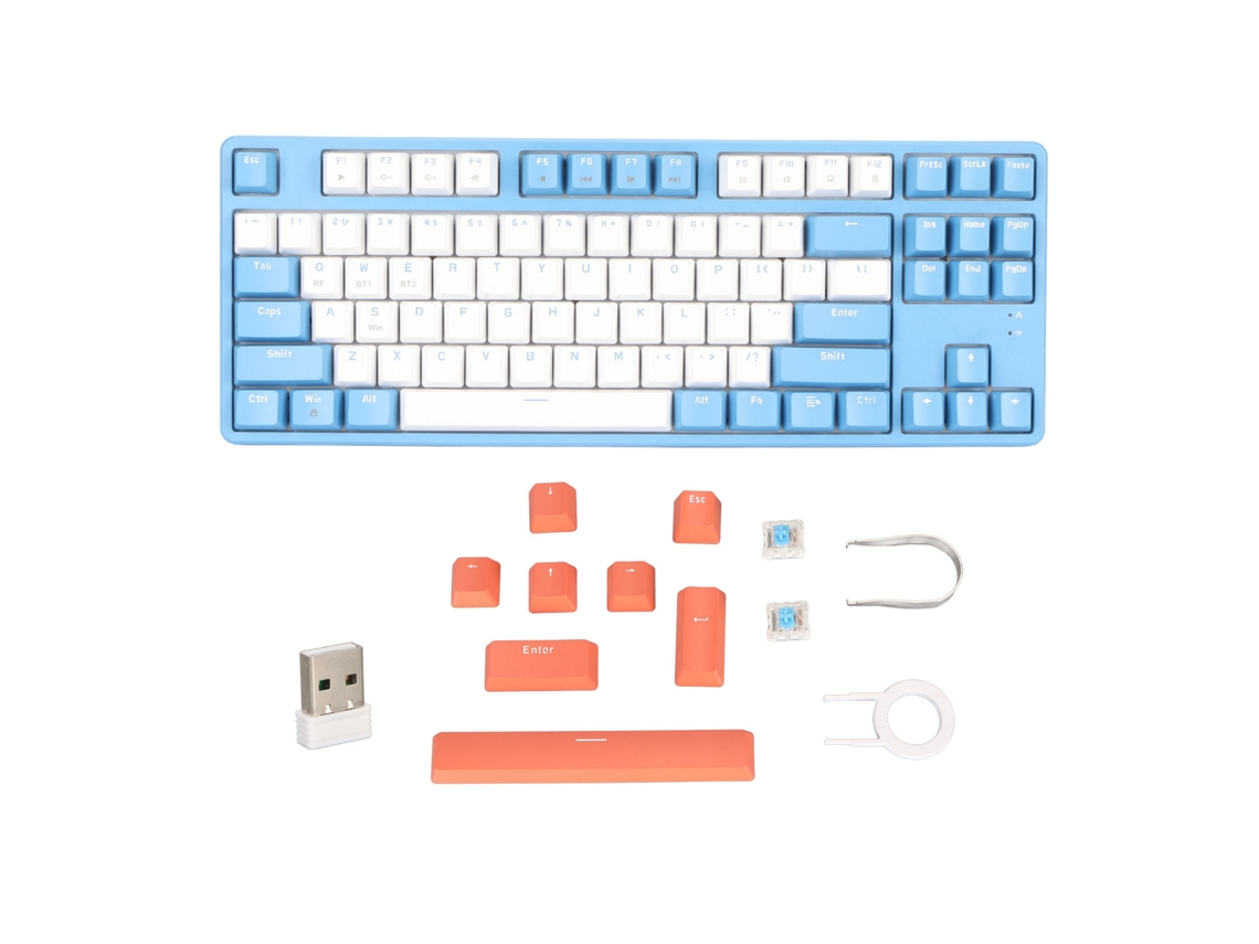 Teclado Mecânico Gamer Bluetooth Sem Fio