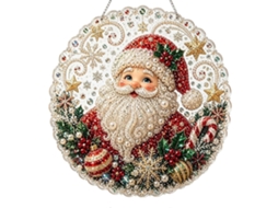 Kit De Pintura De Pérolas E Diamantes De Natal, Decoração De Janela De Férias Diy Para Iniciantes - 10 Polegadas A