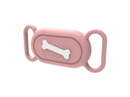Capa Para Samsung Galaxy Smarttag 2 Protetora De Silicone À Prova Dágua Osso Rosa
