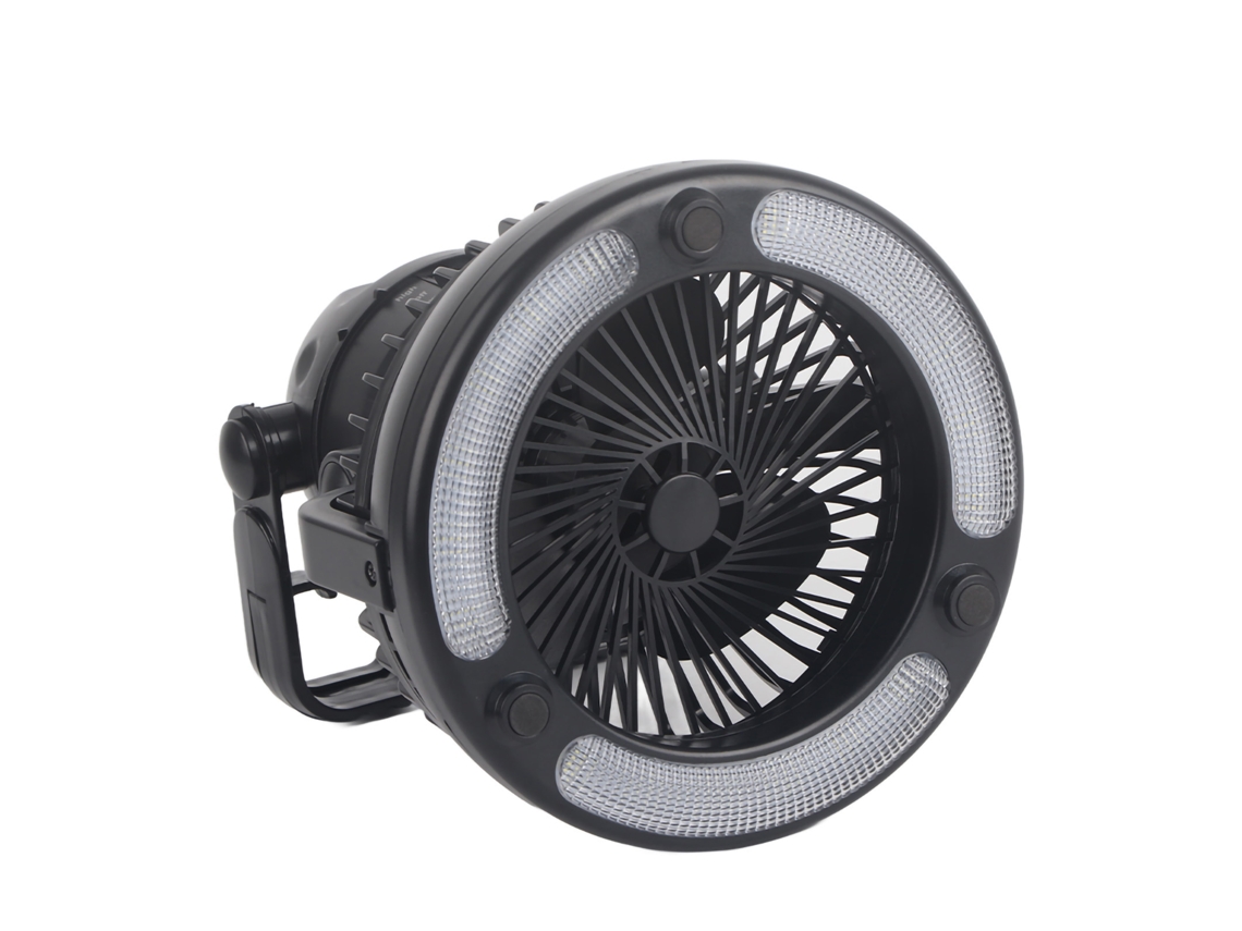 Ventilador Luz Teto Camping 18led Abs Leve Portátil com Gancho