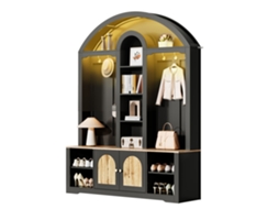 Guarda-roupa Multifuncional Para Hall Com Sapateira, Prateleiras E Ganchos. Armário Em Mdf Resistente, Design Moderno E Ótimo Armazenamento.