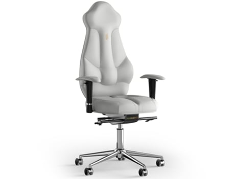 Cadeira de Escritório Ergonómica KULIK SYSTEM Imperial PU Couro (Branco -130x50x50cm)