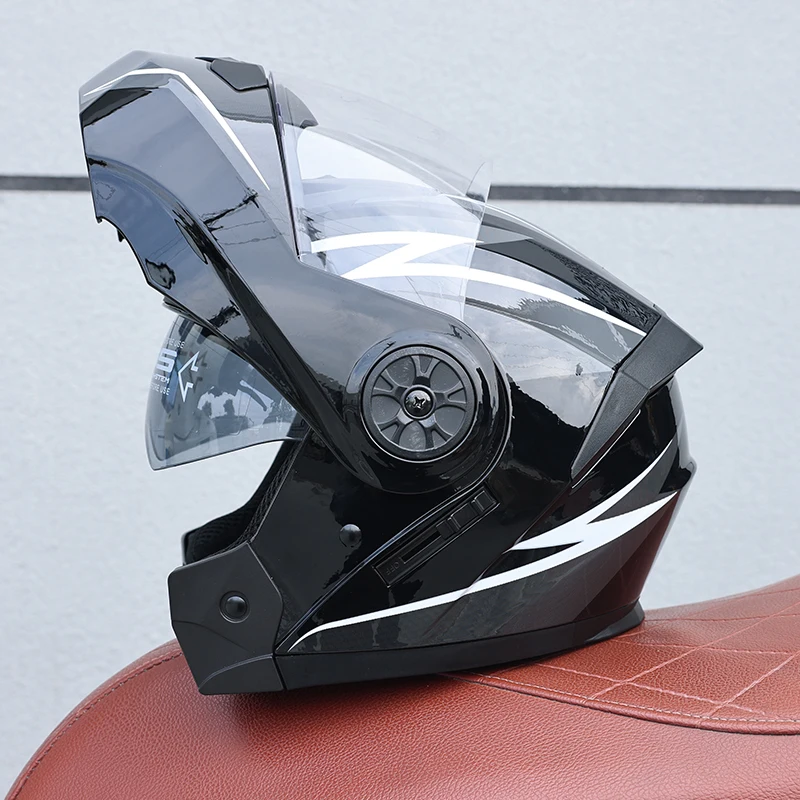 Capacete Modular Flip-up Com Certificação (m)dot, Unissex, Feito De Material Abs.