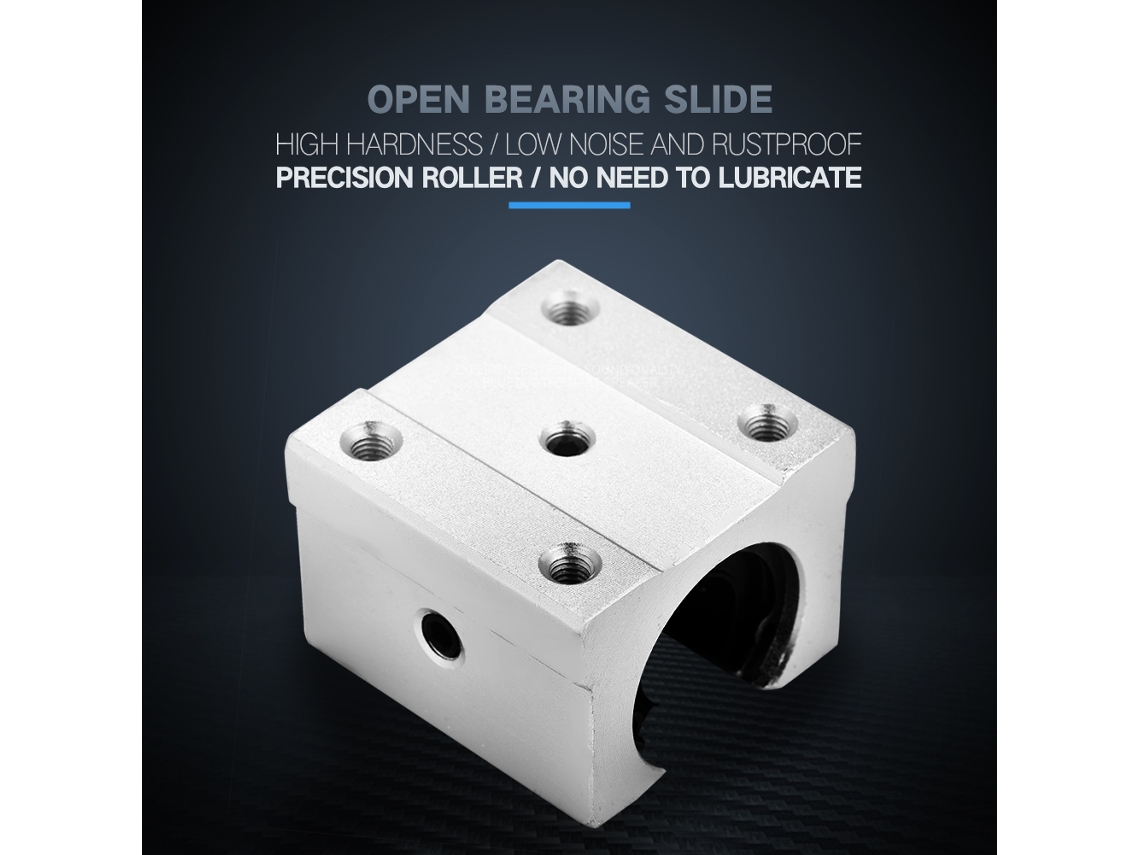 4pcs Bloco De Rolamento Linear Aberto Sbr16uu 16mm