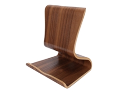 Suporte De Madeira Para Celular E Tablet, Ideal Para Mesa De Cabeceira, Escritório Ou Escrivaninha, Na Cor Marrom.