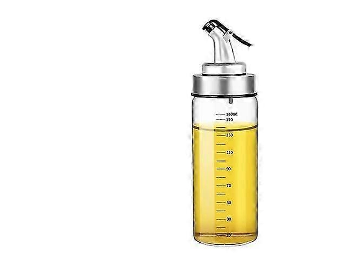 Pote De Óleo Vidro Resistente Ao Calor Com Medidor E Vedação Utensílio Cozinha
