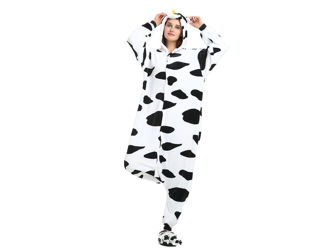 2026 traje de Pijama Animal Vaca para Halloween e Cosplay de Inverno
