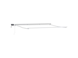 Vidaxl Estrutura De Toldo Manual Com Leds Branco 5 X 3 M Alumínio