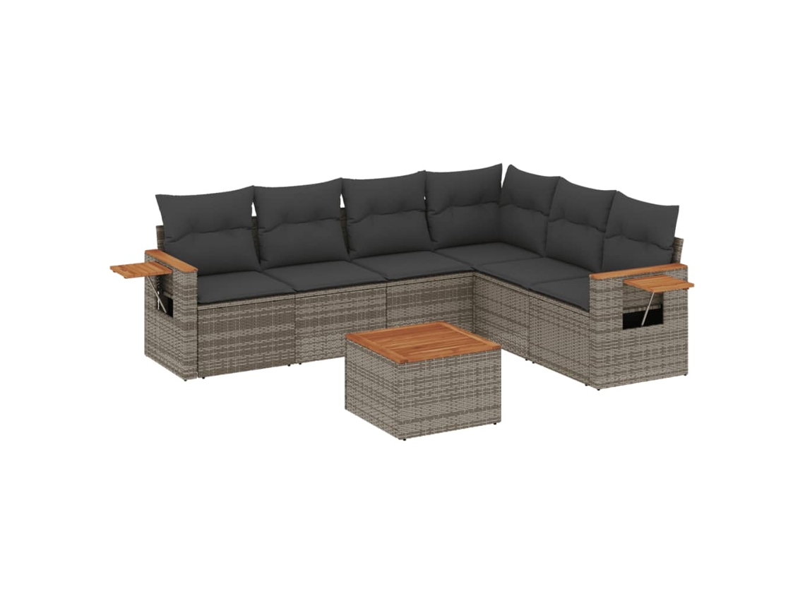 Garden Sofa Set, Garden Sofa Sets Vidaxl Cinzeto Rattan / Vime (n/a)