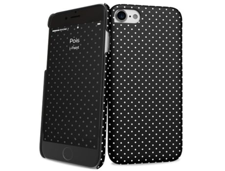 Capa iPhone 6, 6s, 7, 8  Hard Pois Preto