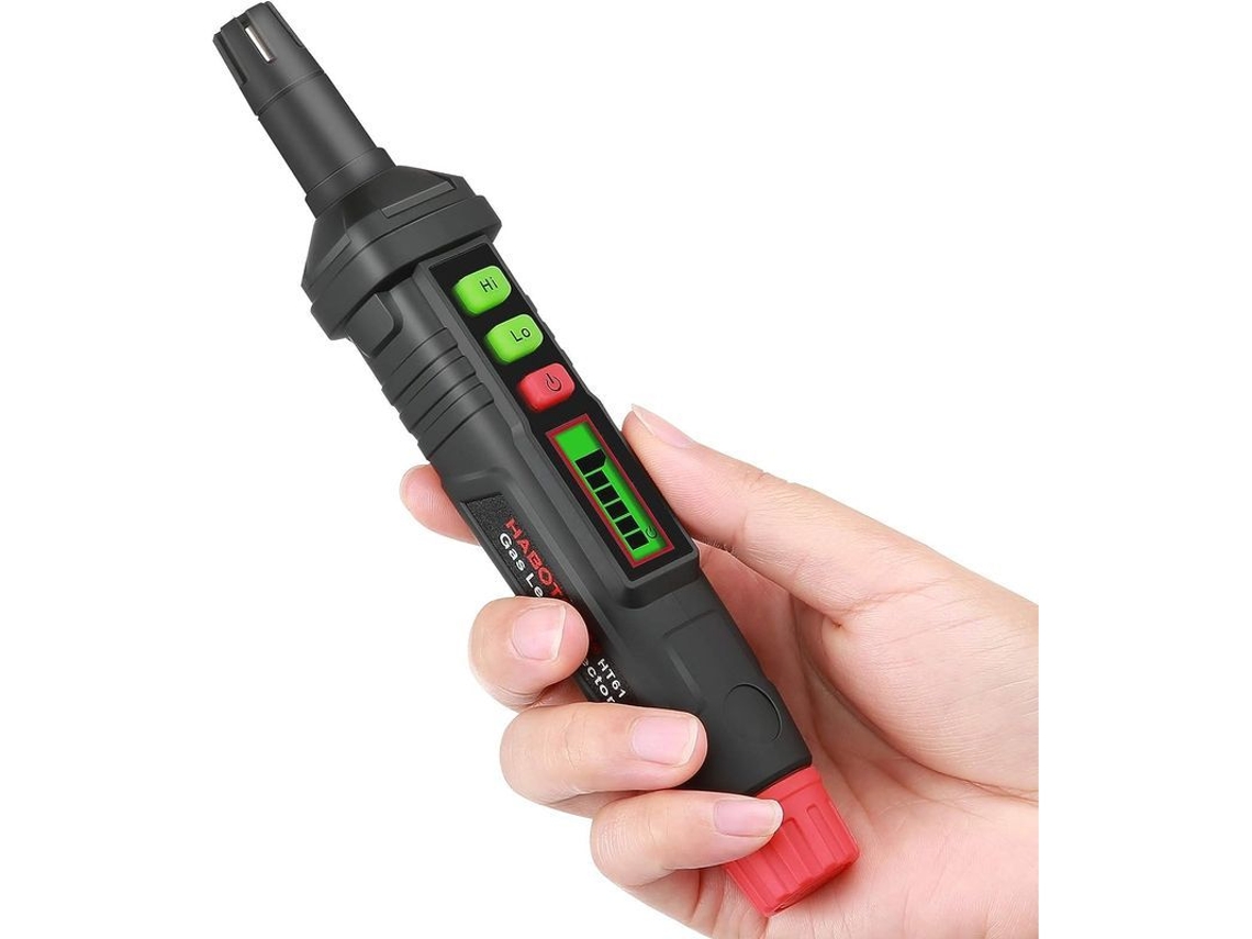 Detector Portátil De Fugas De Gás, Detector De Gás Natural Portátil, Alta Sensibilidade, Com Tela Lcd