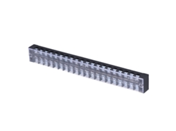 Terminal Block Tb‑2520: 15 Peças, 20 Posições, 2 Fileiras, 600v, 25a, Parafuso