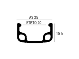 Aro Sport R 1.5/8´´ Prateado 700 28´´ 36Hmvtek