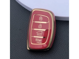 Capa Protetora De Tpu Para Chave Carro Hyundai Tucson Santa Fe Renault Sonata Elantra Creta Ix35 Ix45 I10 I30 I40 Com 4 Botões
