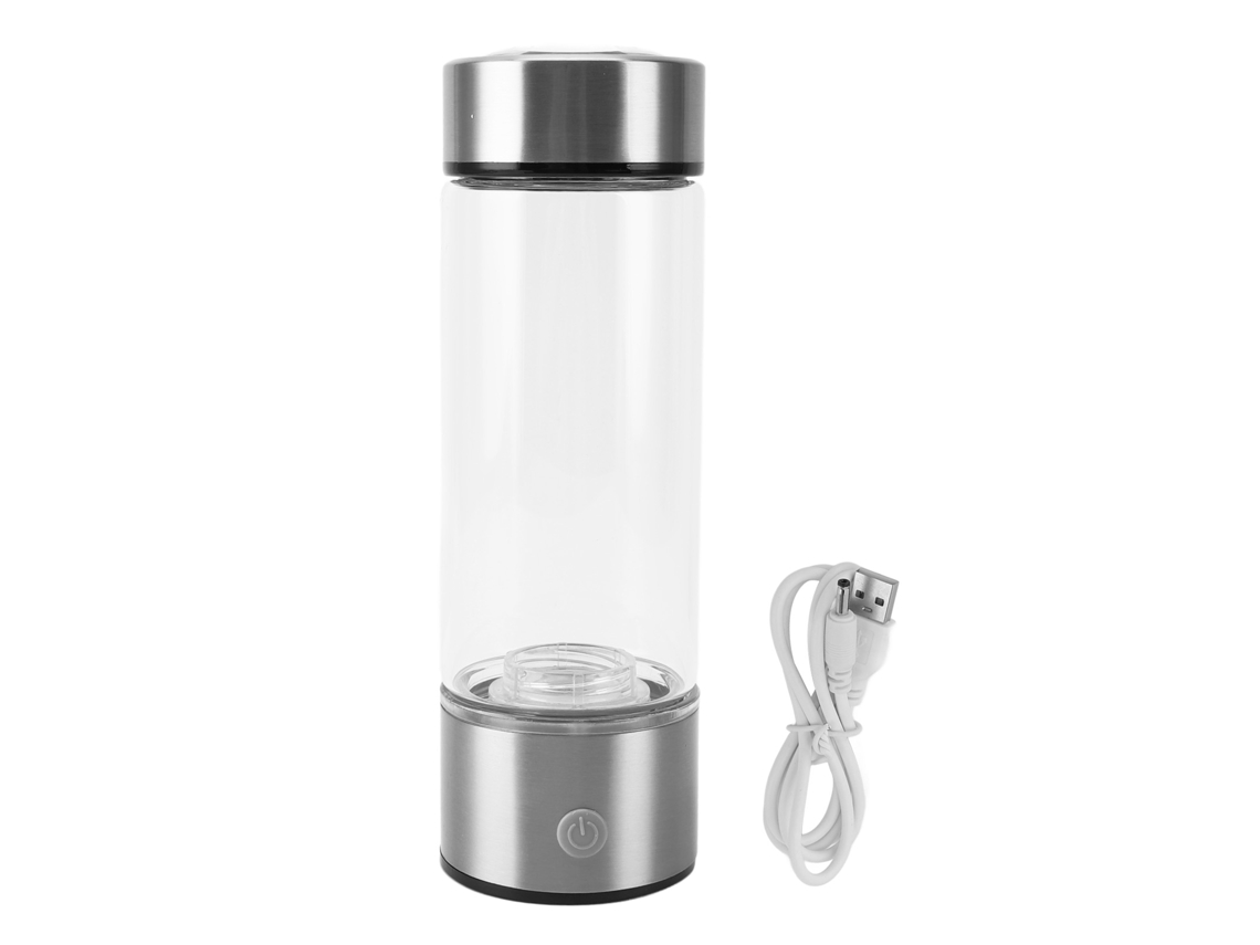 Garrafa de água com hidrogênio 450ml com tecnologia SPE PEM para fitness e escritório LAXISCREED