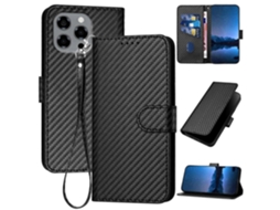 Capa De Couro Com Fivela De Fibra De Carbono E Cordão Para Doogee Note 58 / Note 58 Pro Yx0070