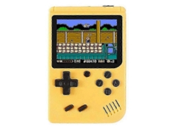 Console de Jogos Portátil 3 Polegadas com 500 Retrô Amarelo GOKOCO