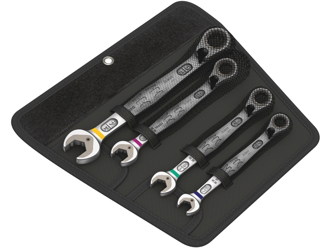 Conjunto De Chaves Combinadas Hexagonais Com Catraca 6001 Joker Switch 4 Imperial Set 1 WERA 05020092001