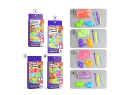 Primerox conjunto de Areia de Jogo para Crianças Colorida com Moldes Dinossauro 5.3oz Segura e Hidratada