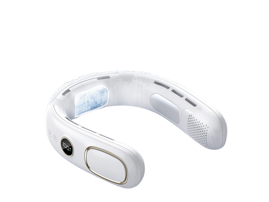 Laxiscreed Ventilador De Pescoço Portátil Com Usb, Sem Hélices, Refrigeração E Ar Condicionado Para Uso Ao Ar Livre
