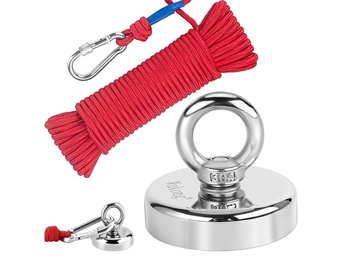 Ímã de Neodímio 160 Kg com Resistência 20 M, N52 Superstark AQUAFORGE