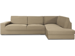Capa de Chaise Longue de Canto Direita EYSA Premium Jaz Tecido Multielástico (500 x 110 x 120 cm - Poliéster e Algodão - Beige)