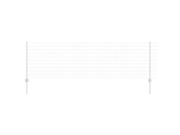 Conjunto 1 Barreira Externa Vidaxl Prateado Aço (10 X 0,8 M)