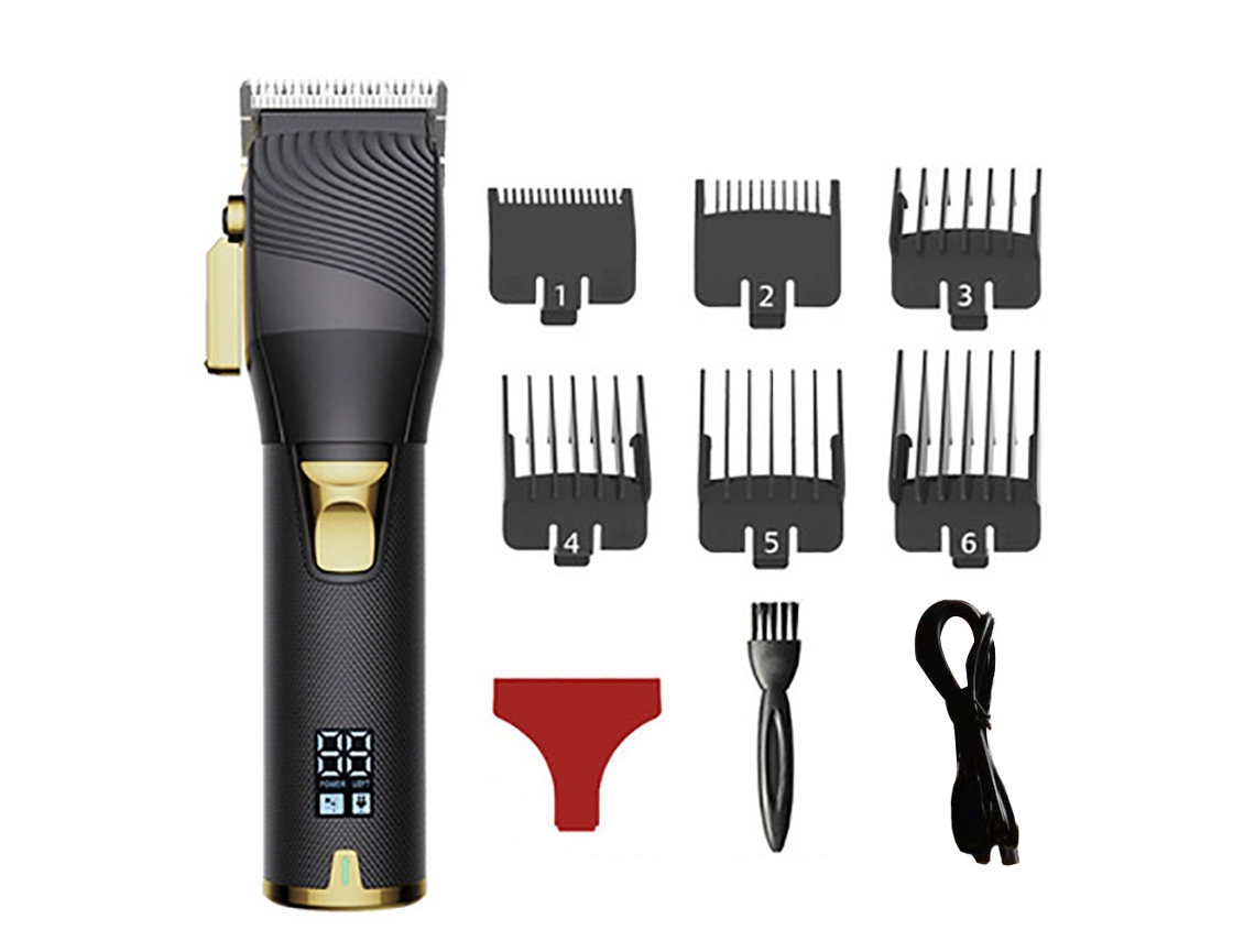 Máquina de Cortar Cabelo para Homens Kit de Corte Profissional para Barbeiro Aparador de Cabelo Sem Fio e Aparador de Barba JEDBESETZT