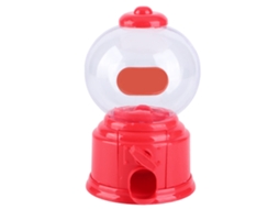 Mali máquina de Doces Portátil Infantil Plástico Mini Dispenser de Chicletes Presente para Crianças (vermelho)