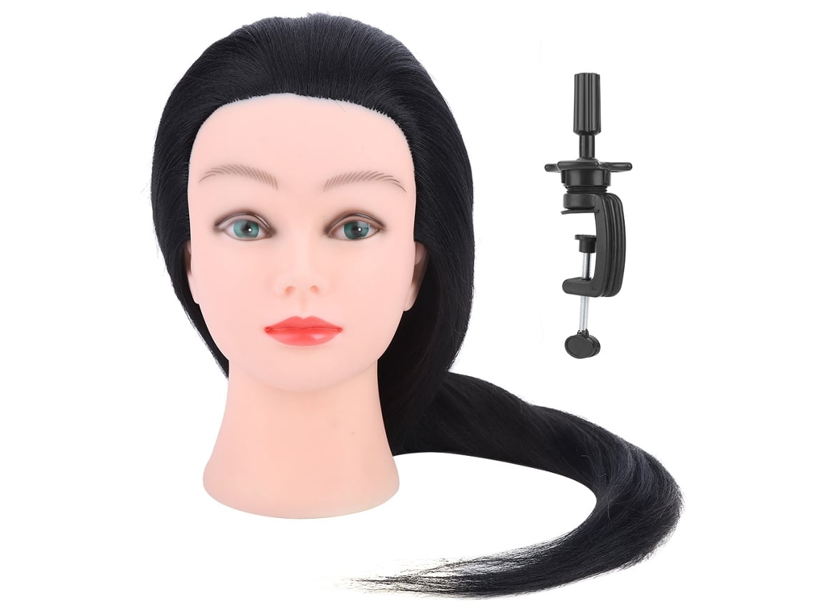 Cabeça De Boneca Dummy Para Treinamento De Cabeleireiro Estilo Prática De Corte E Trançado Com Cabelo