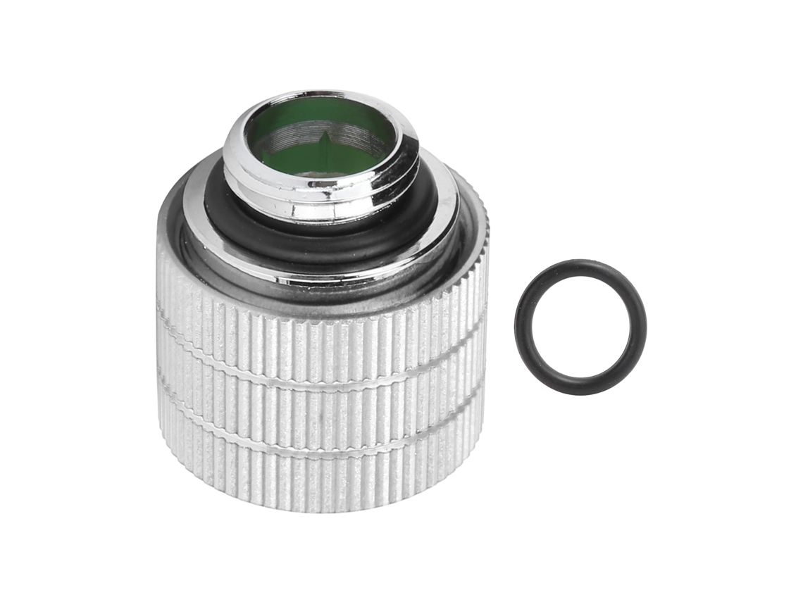 Conectores De Tubo Rígido Fast Twist Parafuso Rápido Para Resfriamento De Água De Computador G1/4 Prata