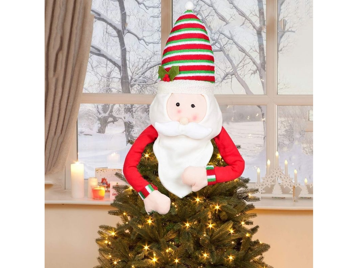 Topo De Árvore De Natal Boneco De Neve Decorativo Ornamenta Natal Ano Novo